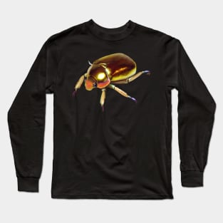 Golden Scarab Beetle Long Sleeve T-Shirt